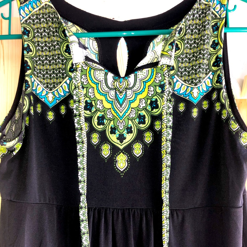 🌿Black with Print Dress🌿